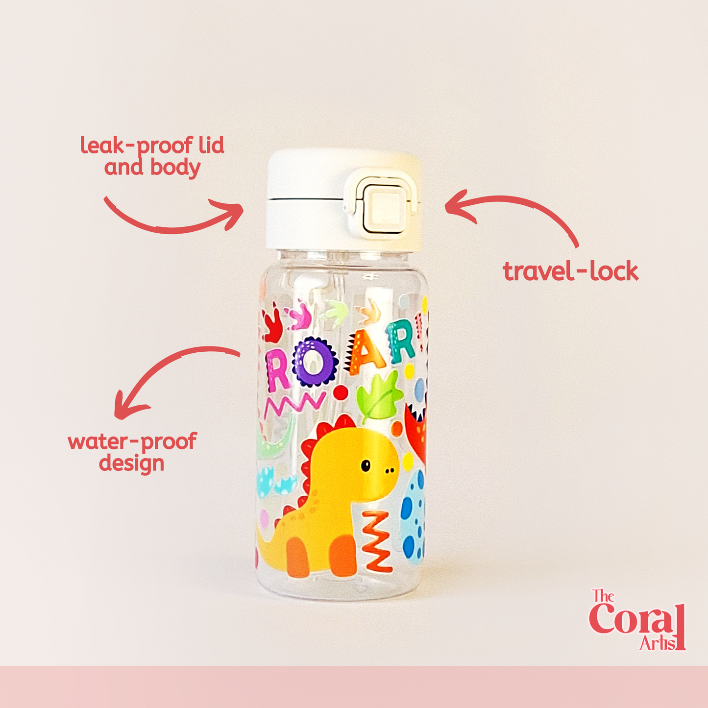 Leak-Proof Travel Bottle - Dinosaur