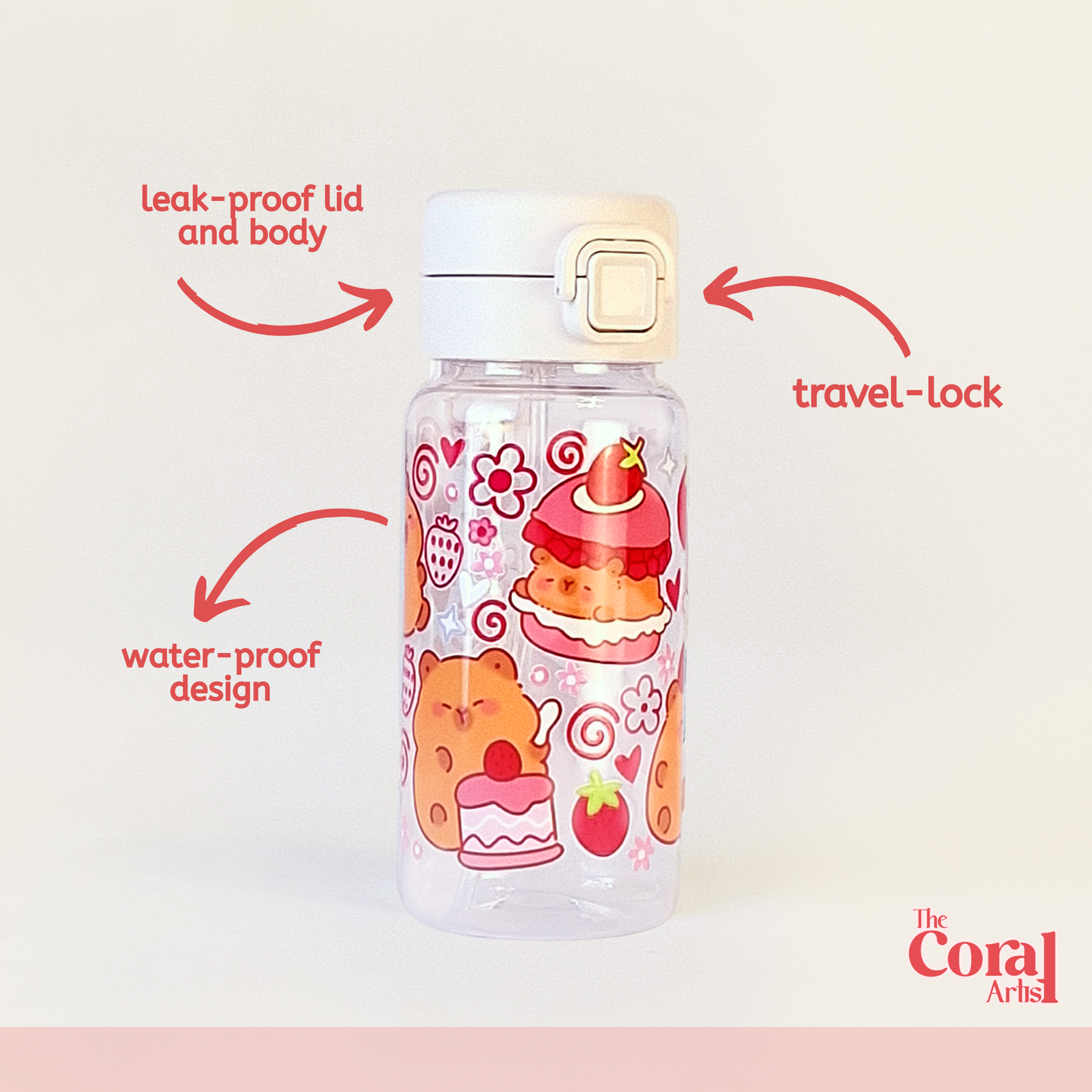 Leak-Proof Travel Bottle - Capybara