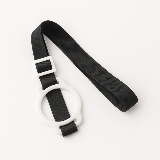 BLACK Bottle Strap - Silicone Circular Strap