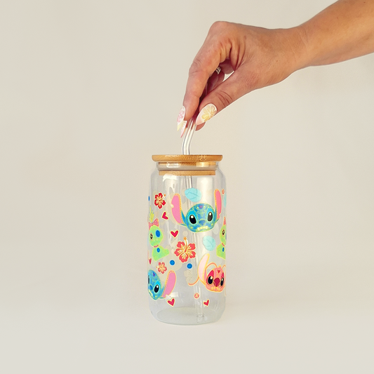 Glass Libbey Cup - Talavera Heads