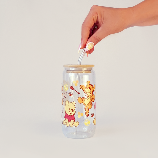 Glass Libbey Cup - Bear